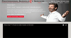 Desktop Screenshot of professionalaudiologyservices.ca